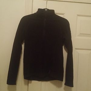 Black half zip up.